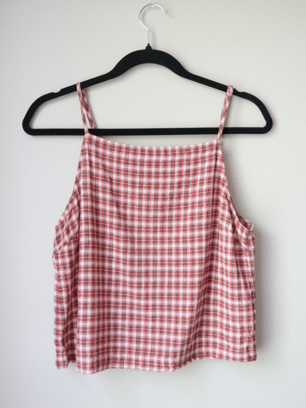Frank and Oak Plaid Top (Tank Top, Spaghetti Strap)
